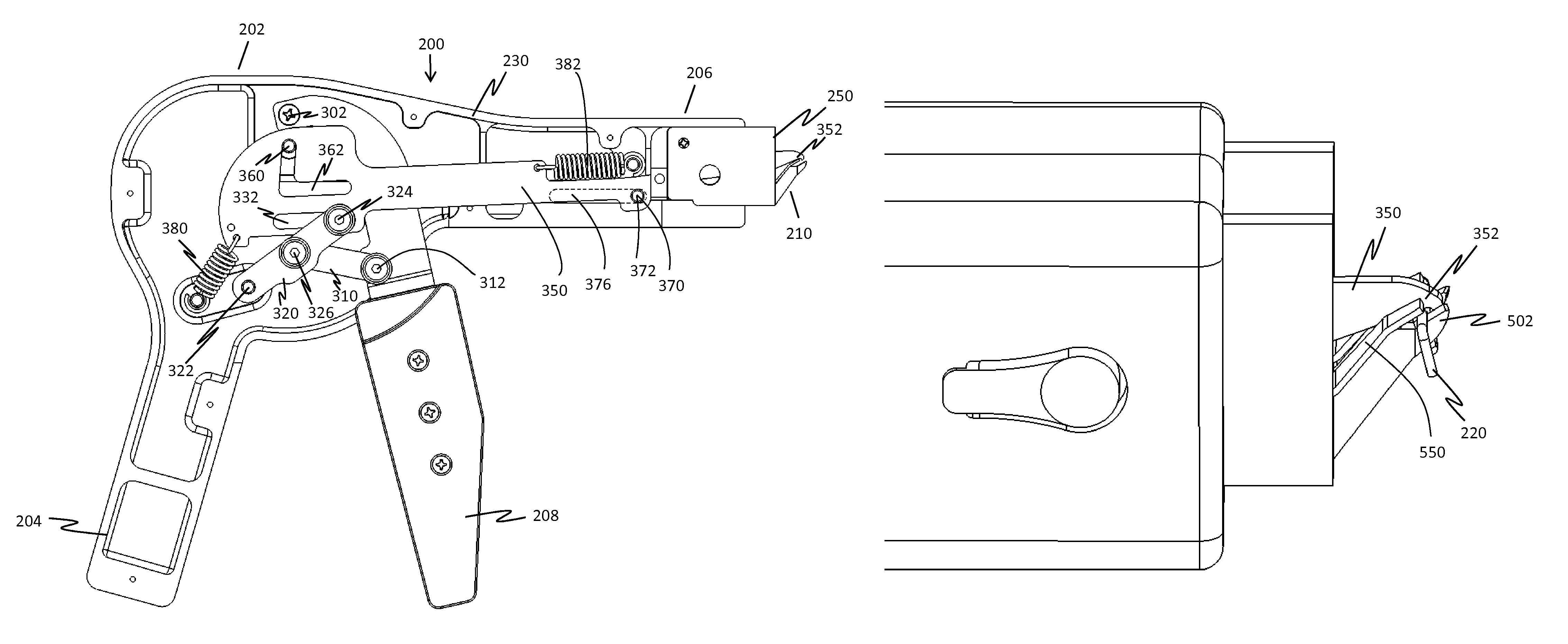 Surgical staple remover with spring loaded movement