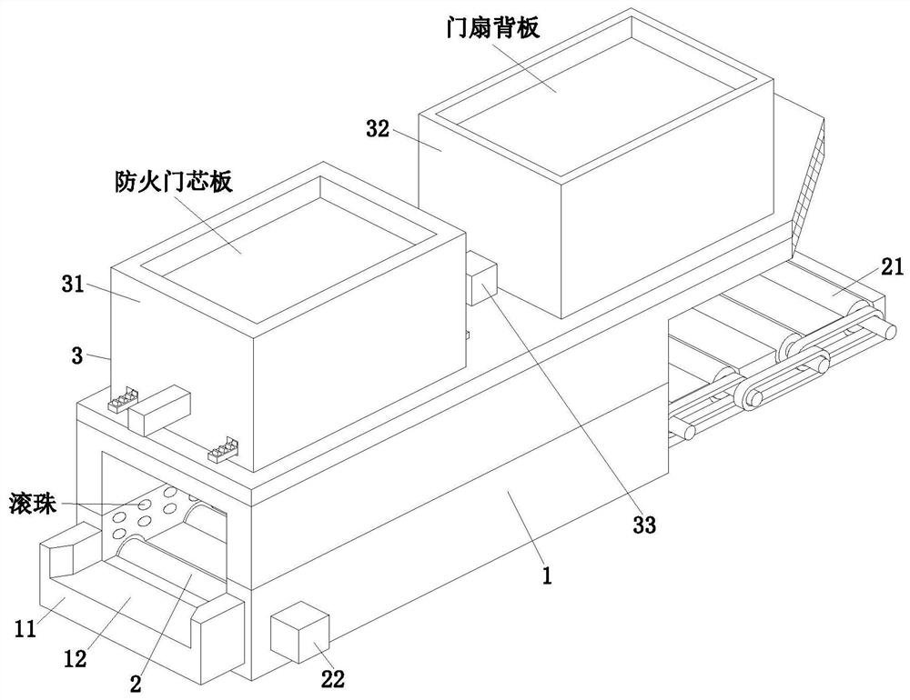 Manufacturing and processing machine and manufacturing and processing method for heat-insulation fireproof door