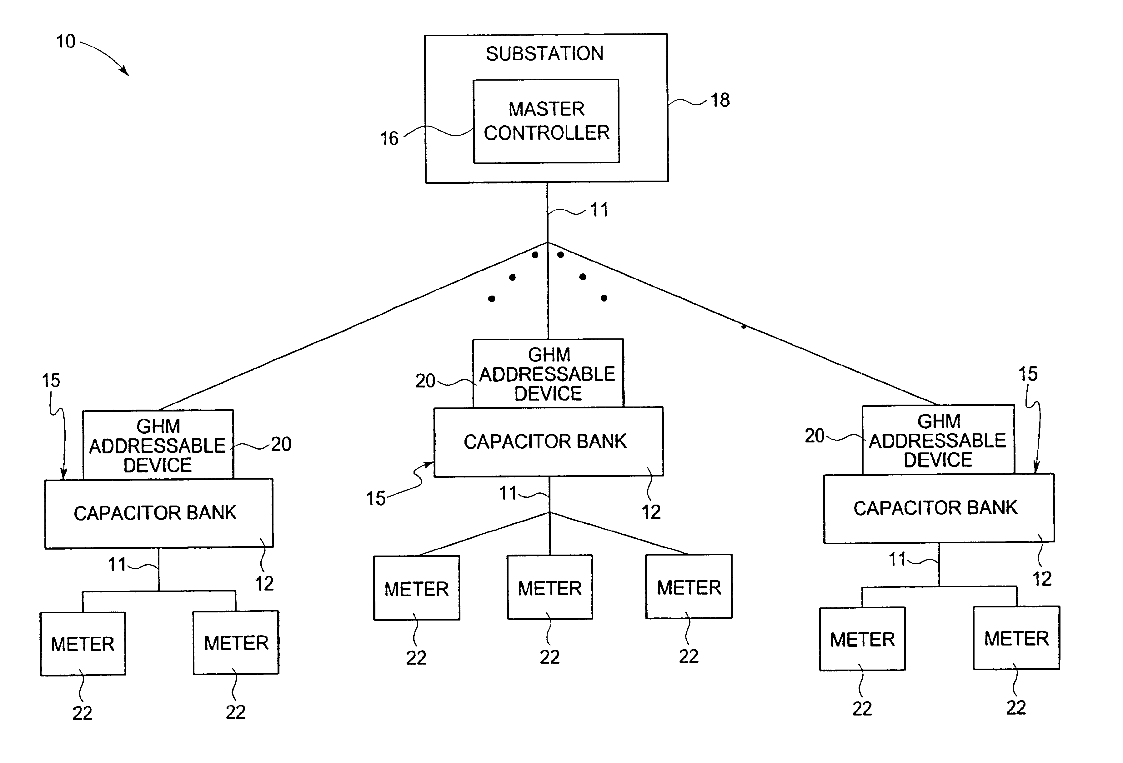 Apparatus and method for reconfiguring a power line communication system