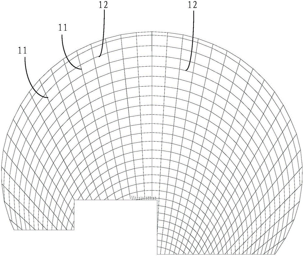 Construction method for large radial arc-shaped frame body structure