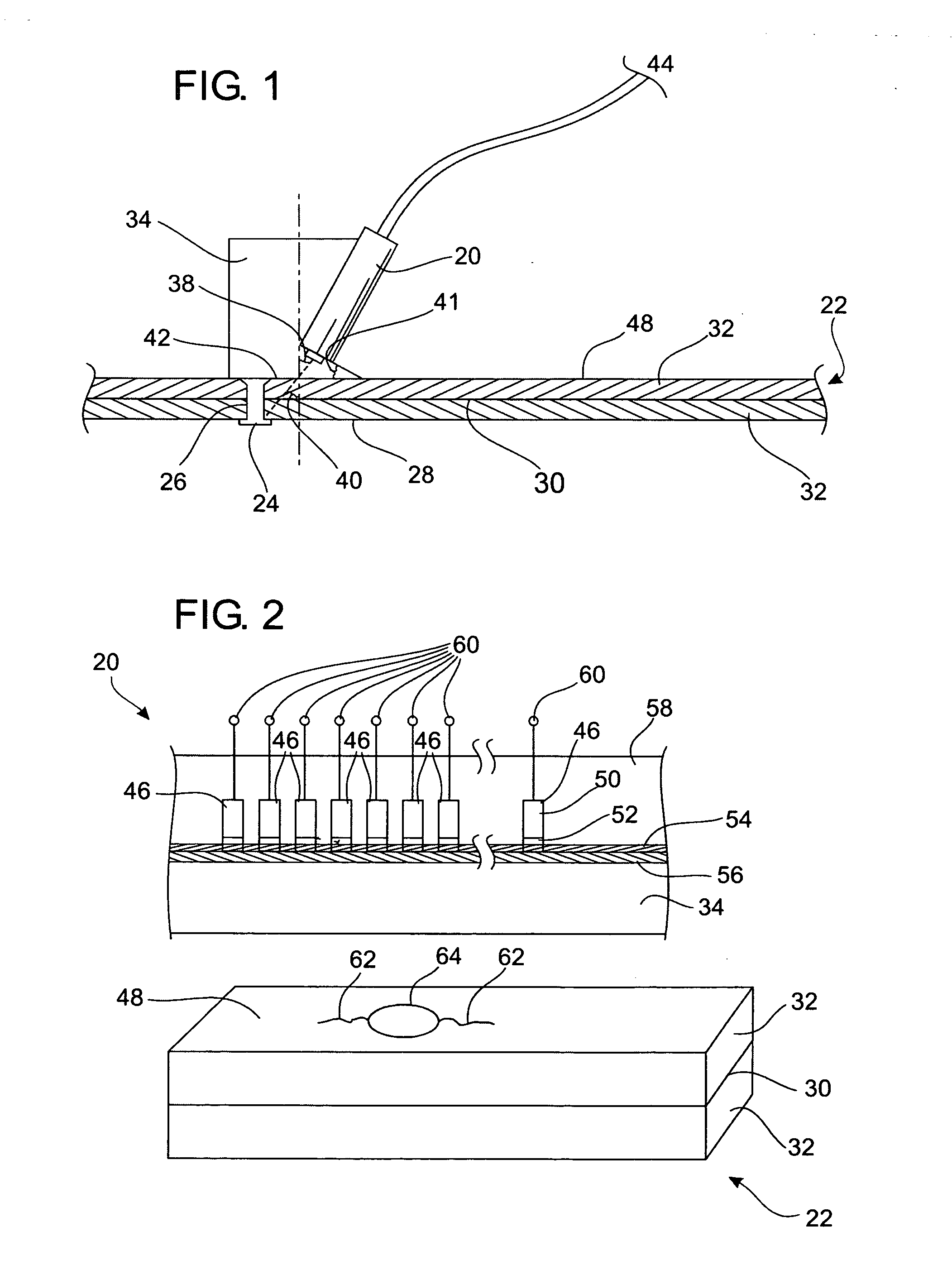 Method and apparatus for inspecting parts with high frequency linear array