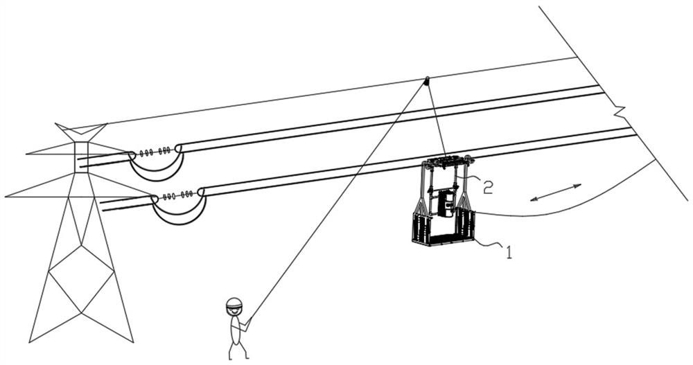 Equipotential charged X-ray detection method for overhead line hardware