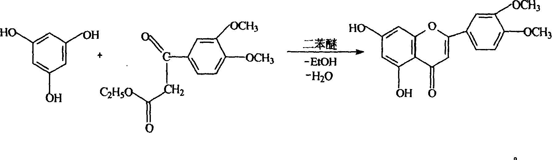 Process for synthesizing luteolin