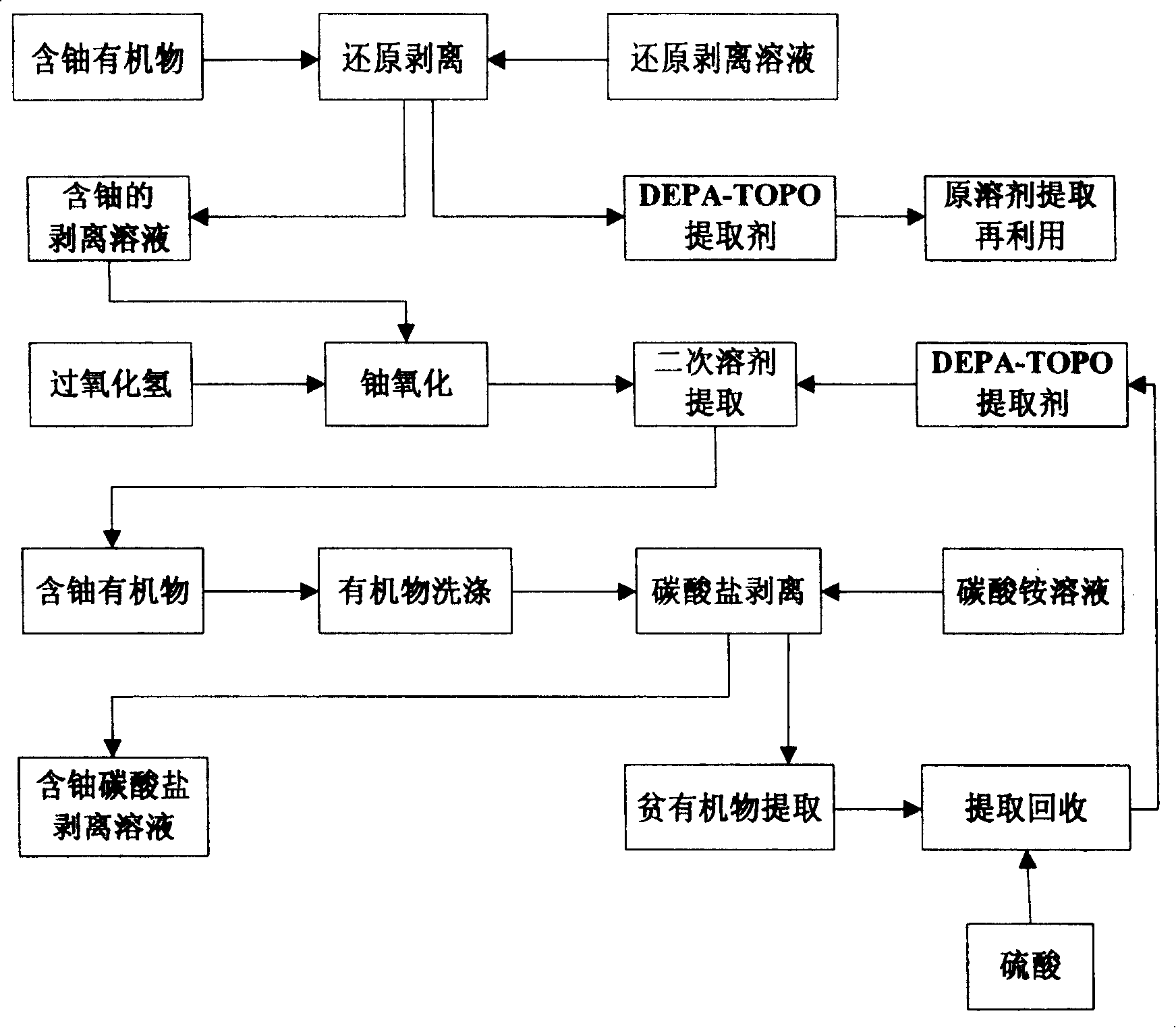 Method of extracting radioactive uranium in fly ash