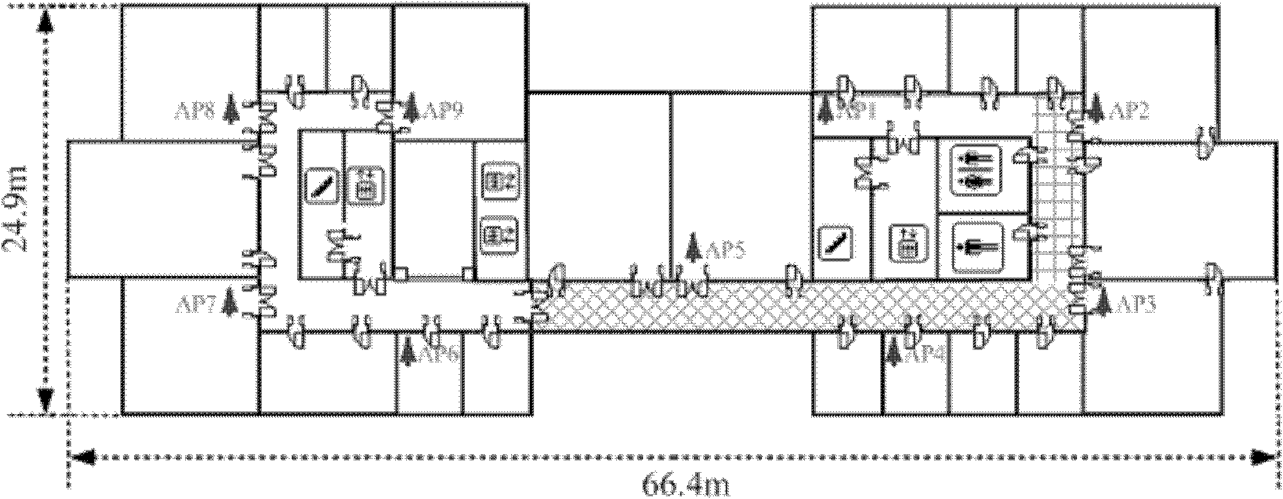 WLAN (Wireless Local Area Network) indoor neighbourhood matching positioning method based on autocorrelation filtering