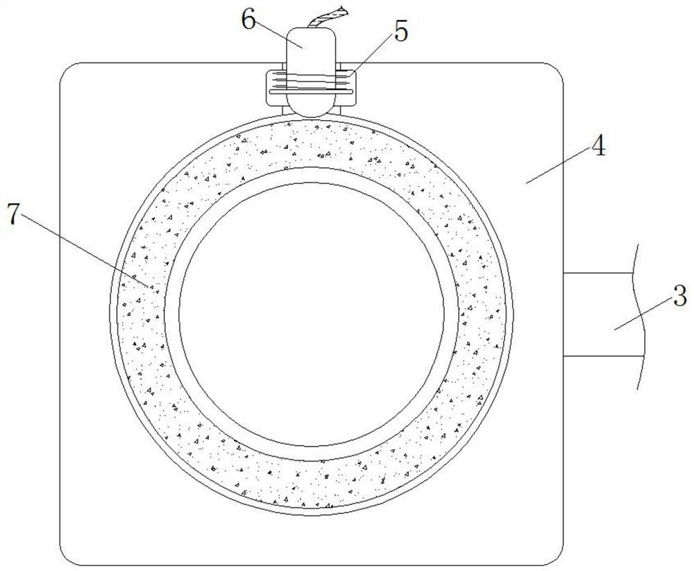 A conveying device for packaging that is electromagnetically controlled and whose angle can be adjusted according to weight