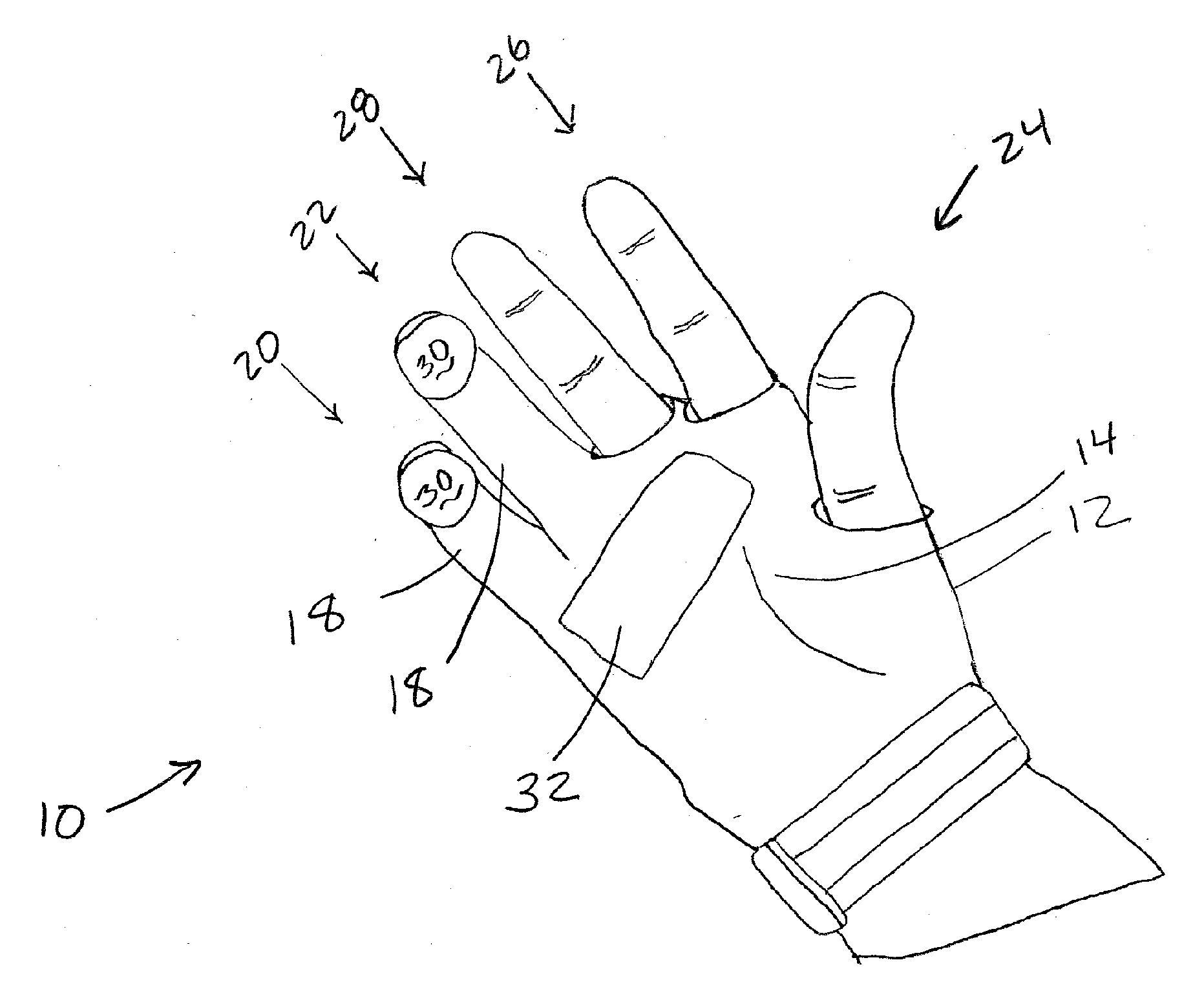 Grasping glove and method of finger restraining therapy