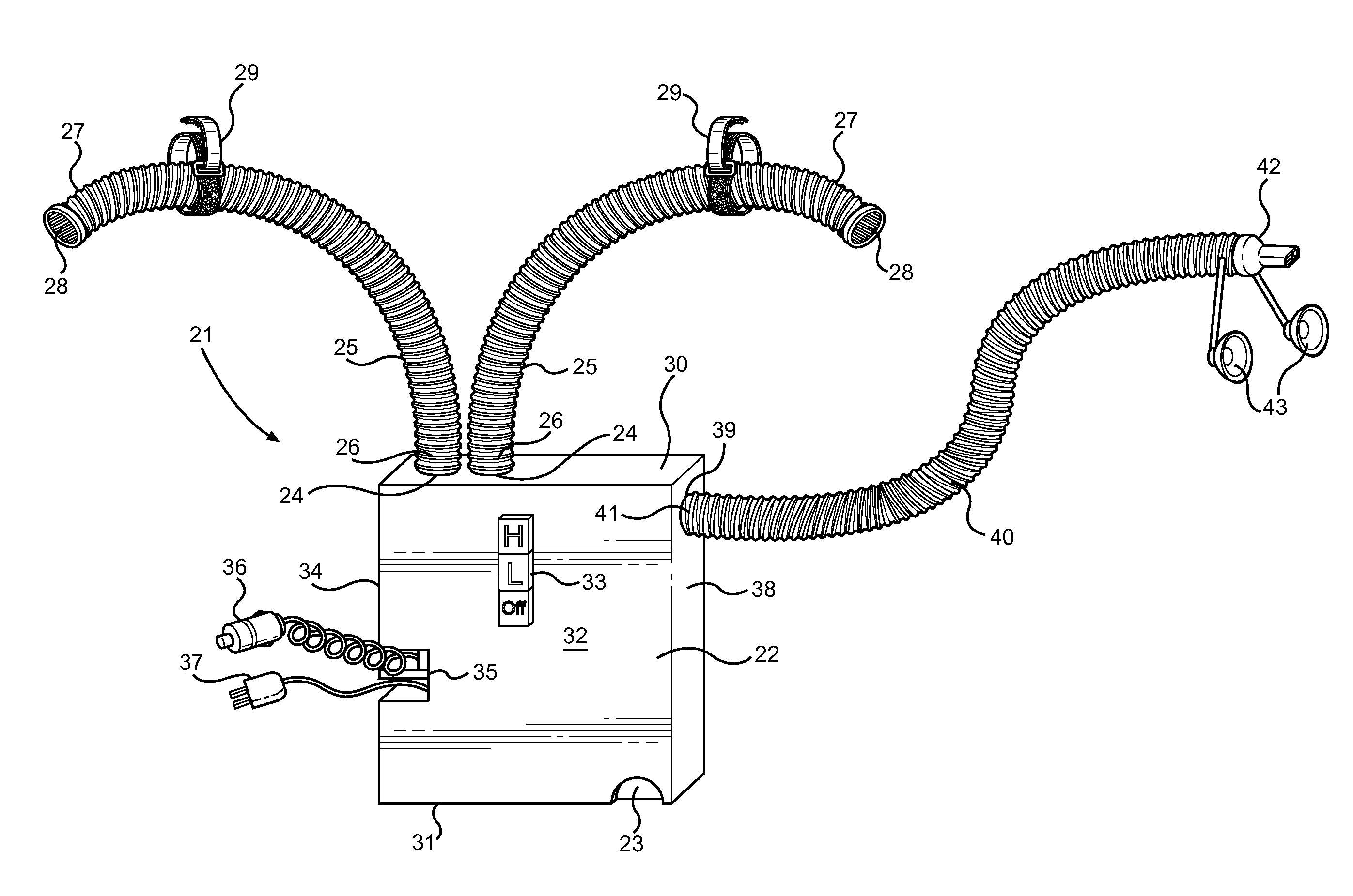 Portable Air Conditioning Device for Vehicles
