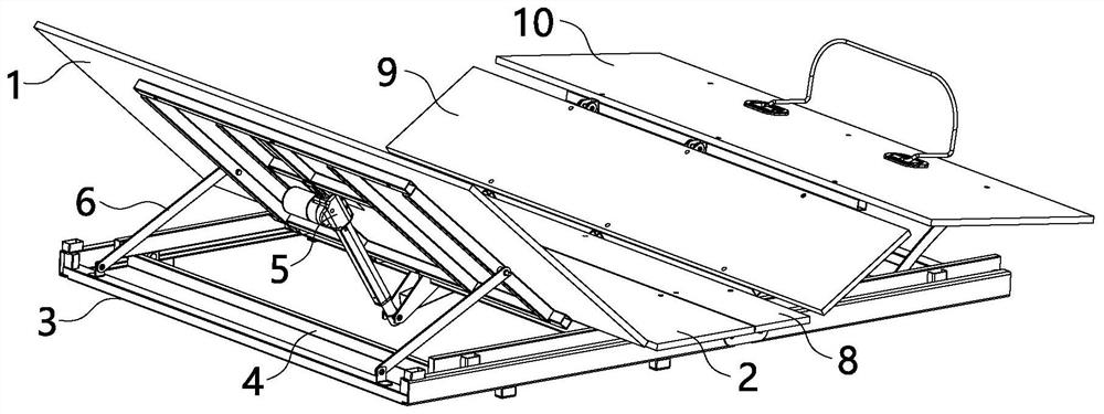 Zero-wall-leaning electric bed