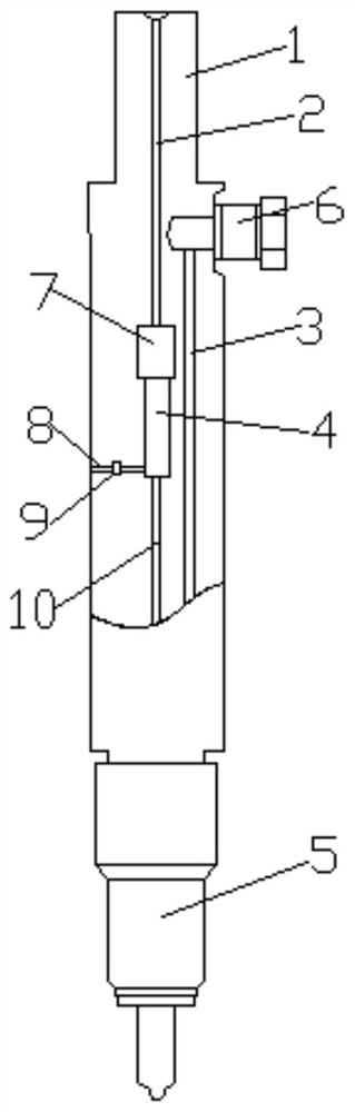 A fuel injector with filter inner core