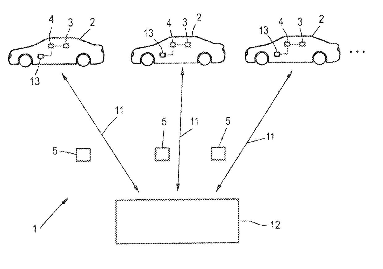 Method for determining a spatially resolved extent of error for position finding with a GNSS