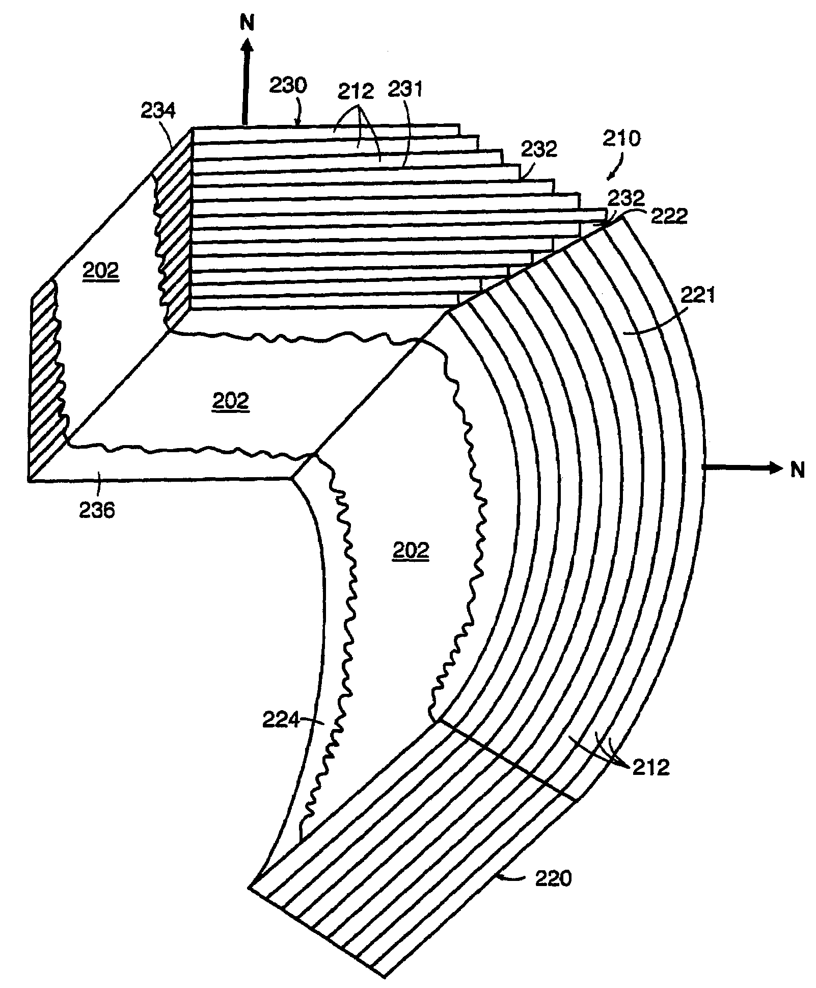 Amorphous metal stator for a radial-flux electric motor