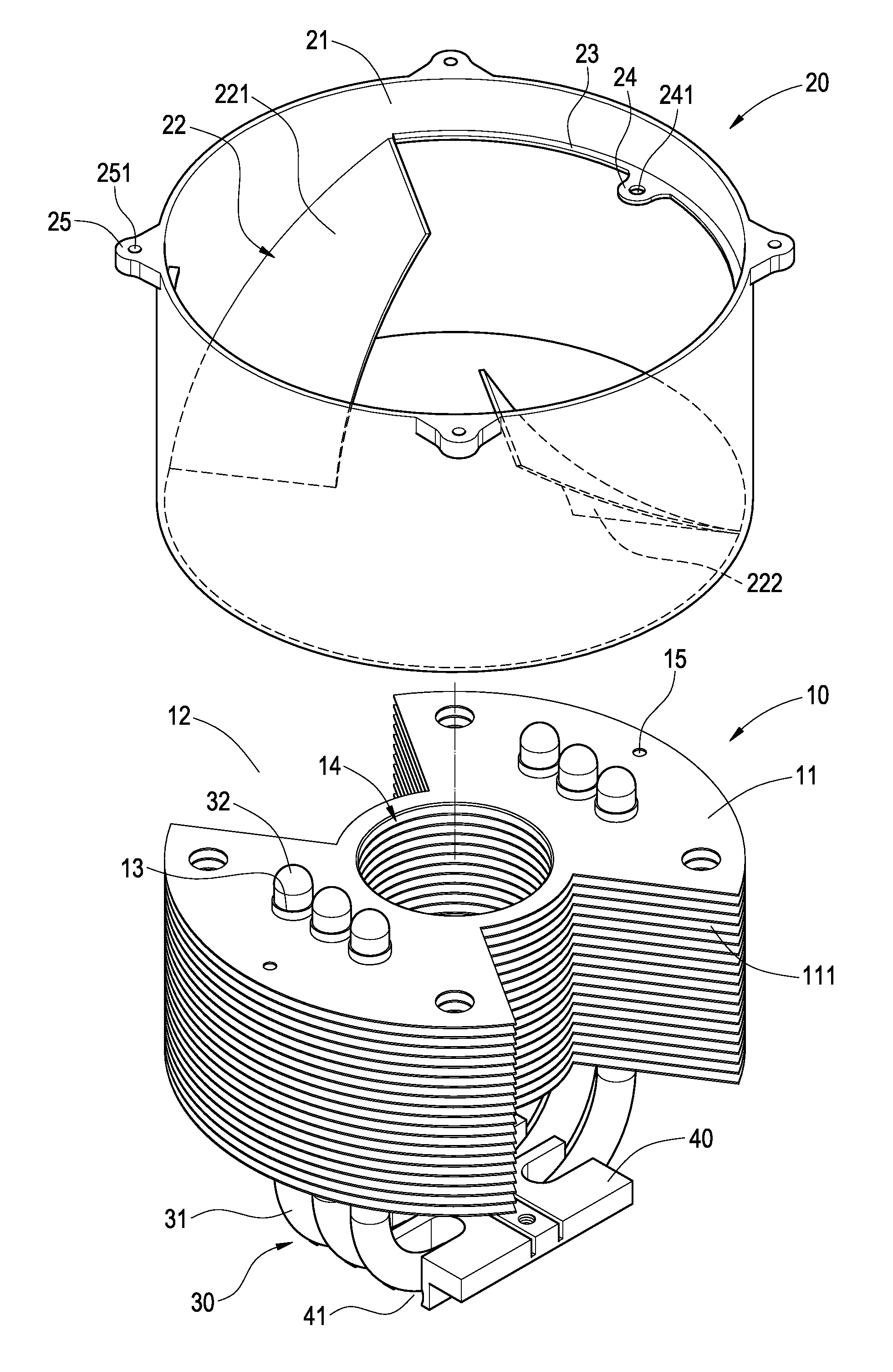 Heat-dissipating device having air-guiding cover