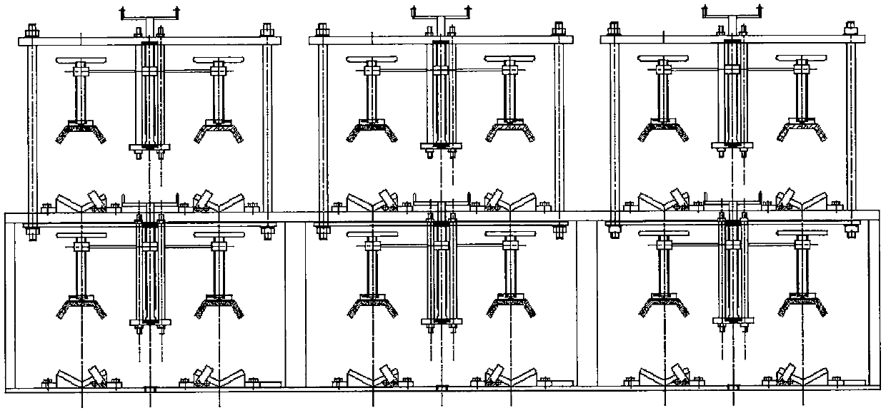 Beam-type thread rapid-adjustment low-temperature-resistant freezing type ammunition loading frame