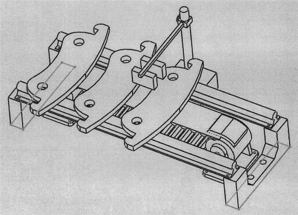 Friction driving type brake disc flatness detection mechanism