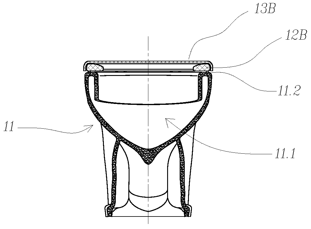 Standing and sitting separated composite closestool and composite closestool seat ring cover plate assembly