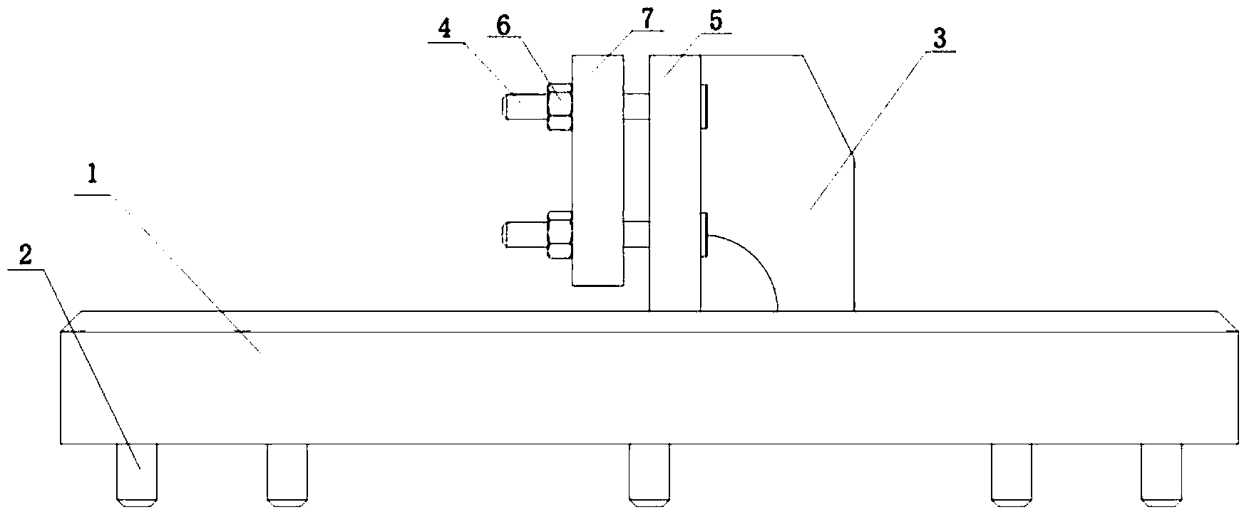 Fixture for metal beam vibration detection