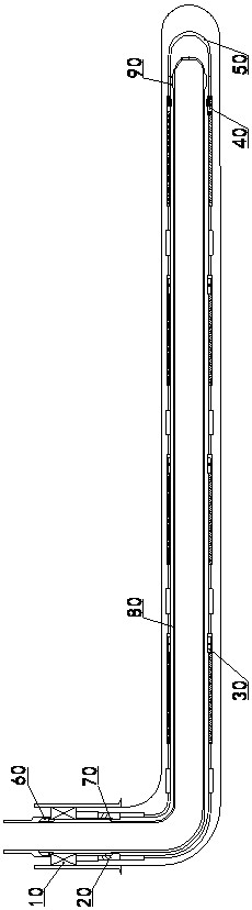Filling pipe string and sand control completion method