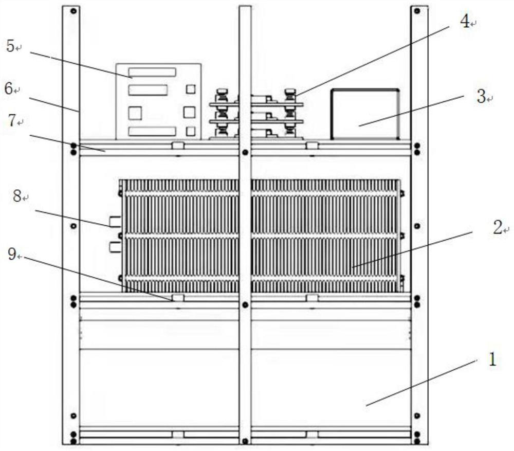 Interventional hybrid air-cooled fuel cell alternating current power supply