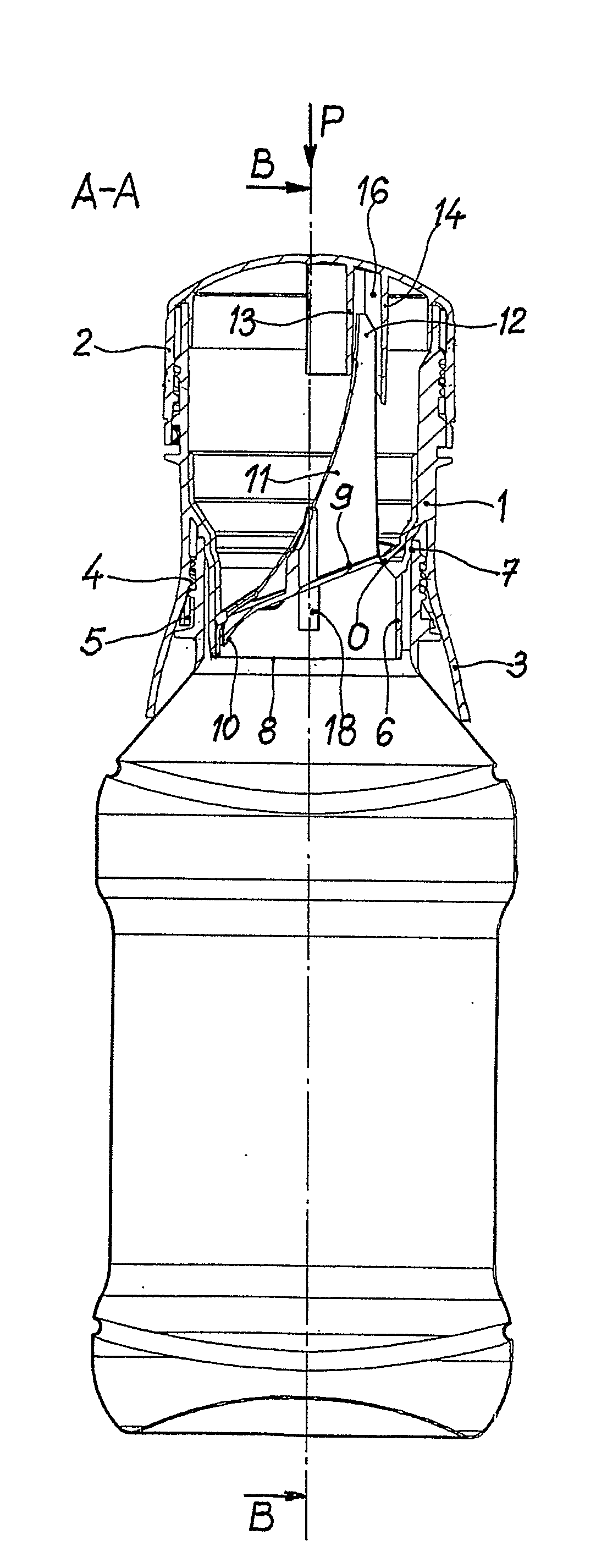 Cap for bottles with box for powder material for preparation of beverages