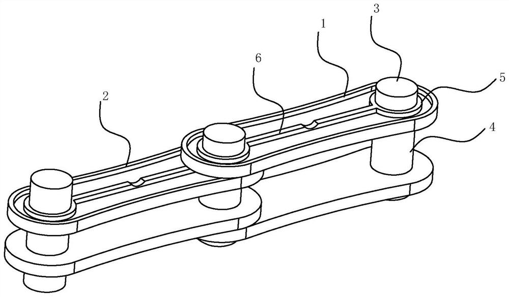 A production process of plastic chain for mud scraper