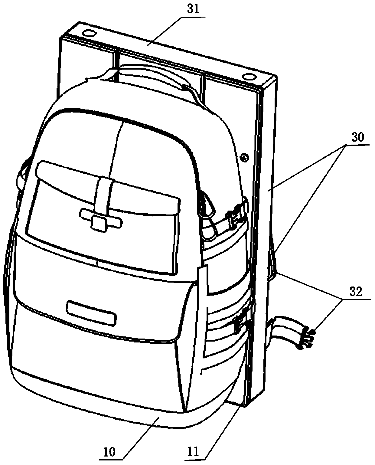 Vibration power generation backpack