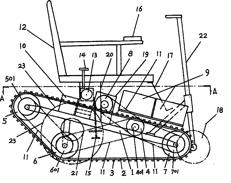 Crawler-type land-stair dual-purpose scooter