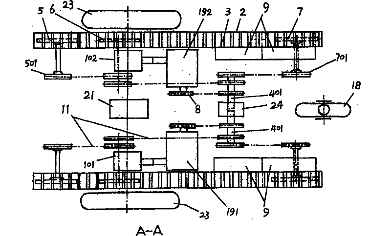 Crawler-type land-stair dual-purpose scooter