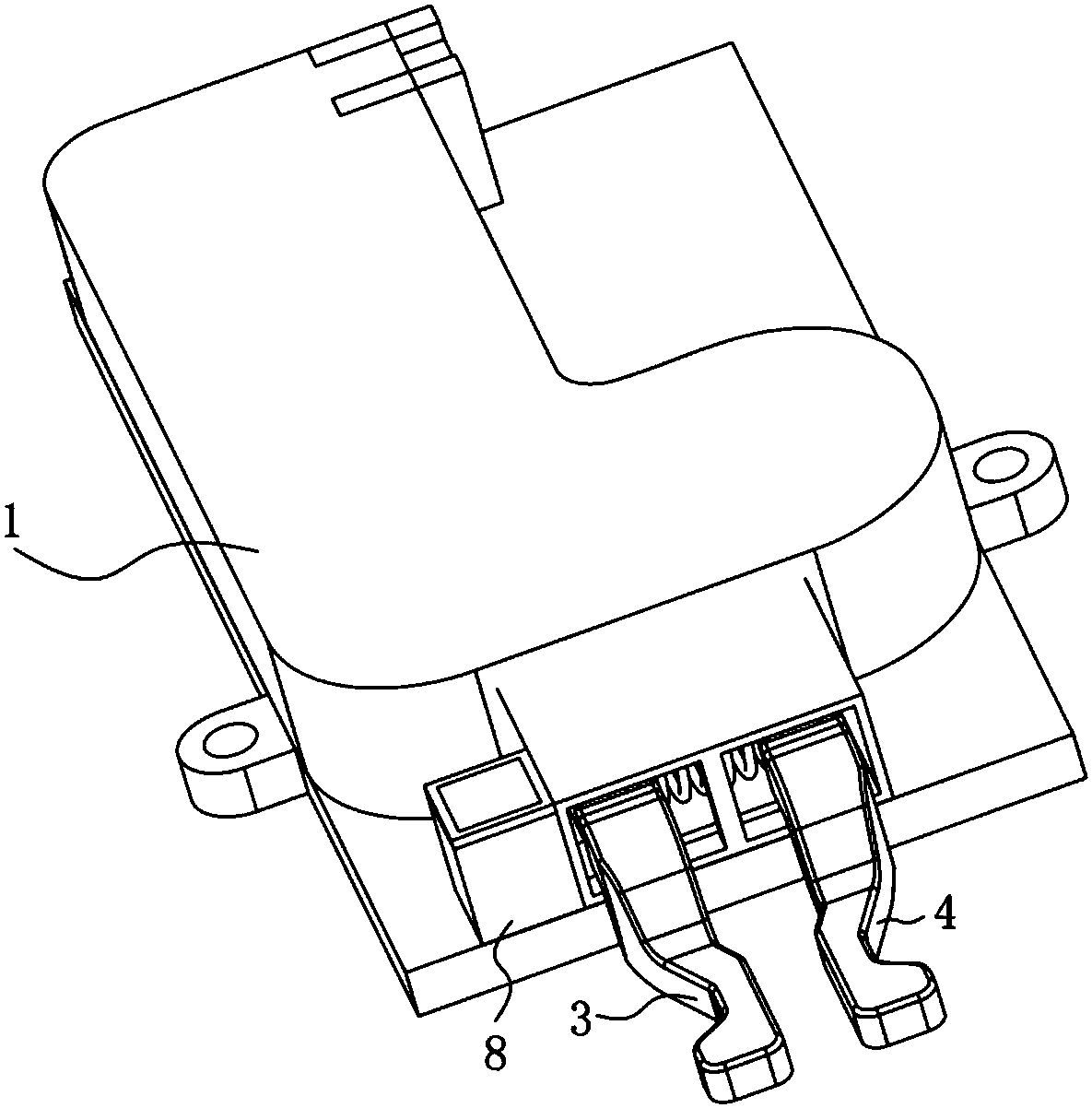 Dish-washing machine door lock and dish-washing machine