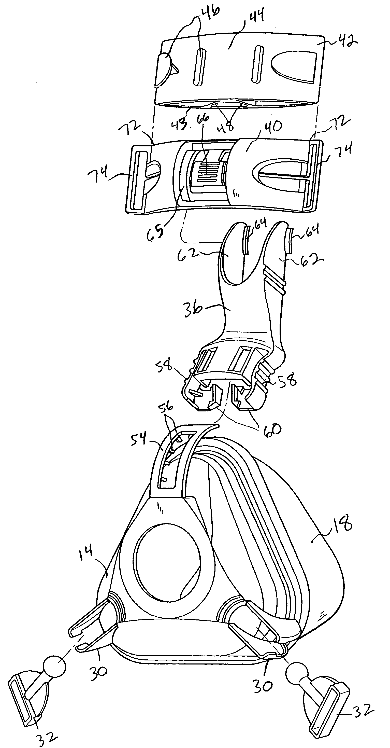 Patient interface with forehead support system