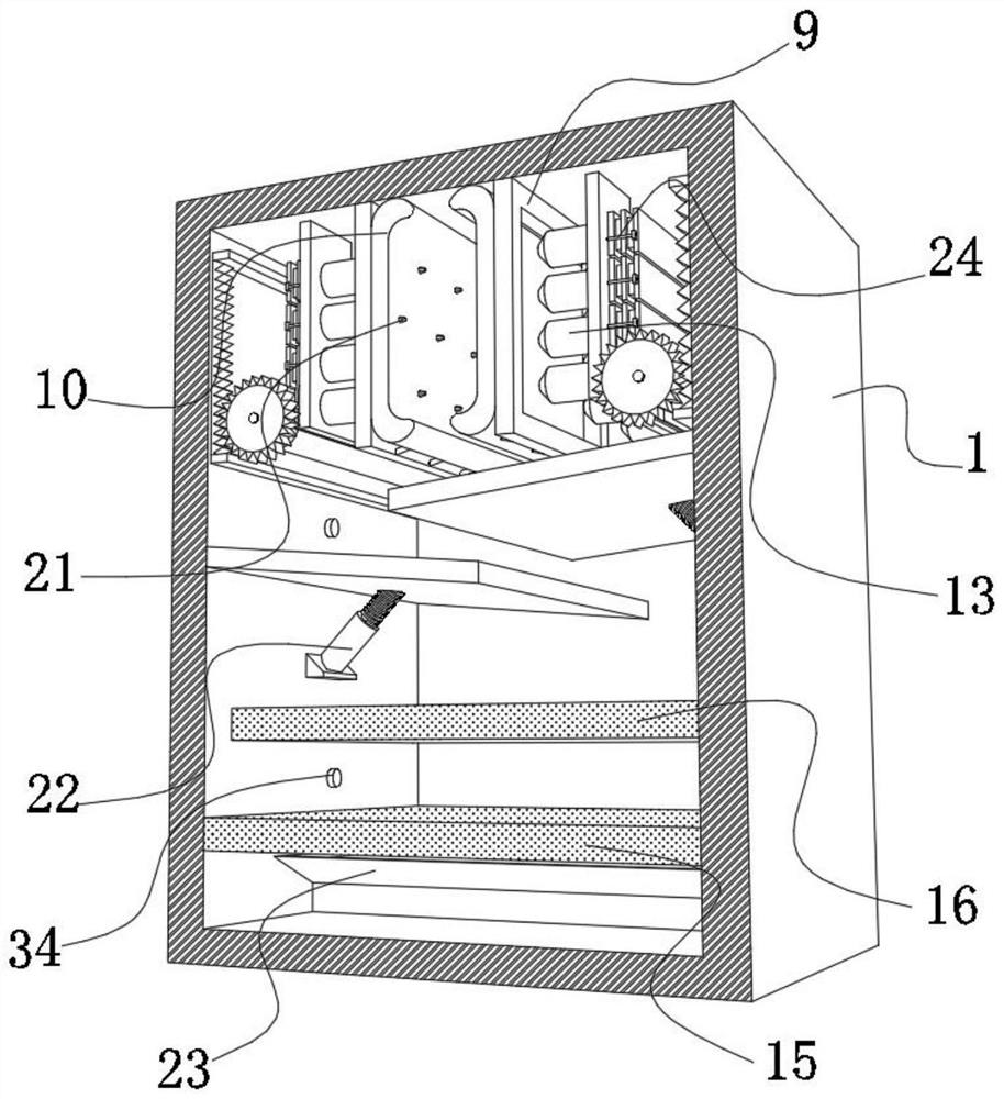 Efficient unfreezing device for quick-frozen food