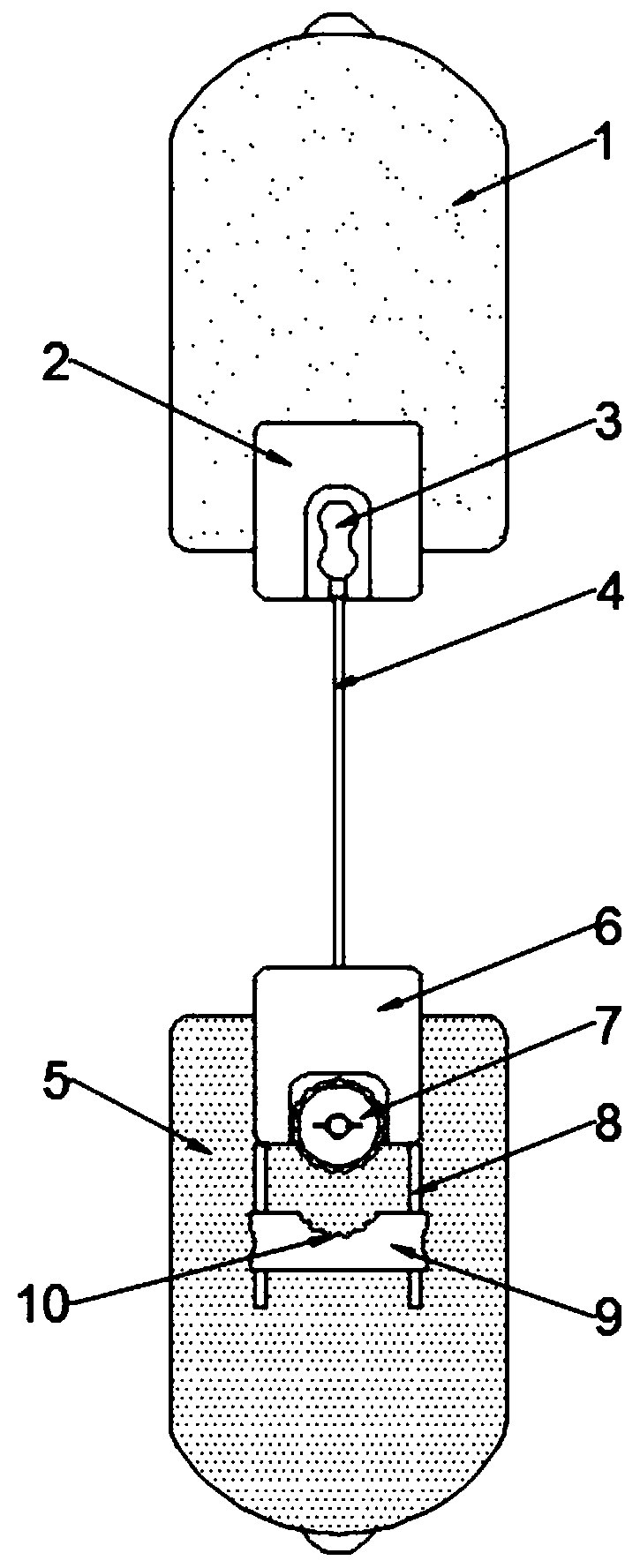 Obstetrics department pressurizing device for healing wounds of cesarean section