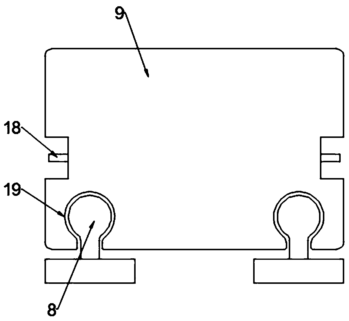 Obstetrics department pressurizing device for healing wounds of cesarean section