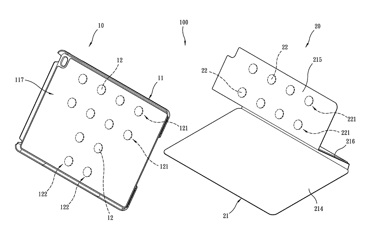 Protection enclosure of portable electronic device