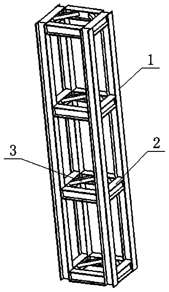 Steel structure factory building bearing column and manufacturing method thereof