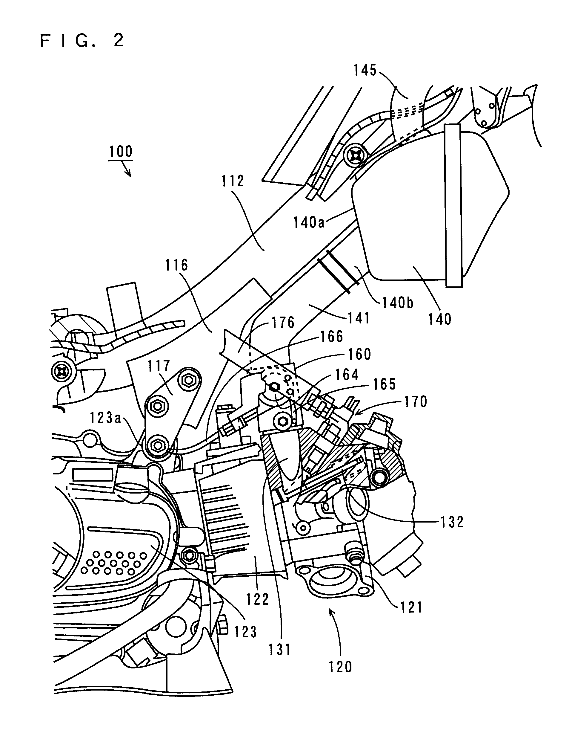 Saddle-straddling type motor vehicle