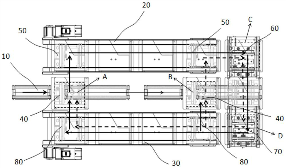 Silicon wafer circulating material receiving system and material receiving method