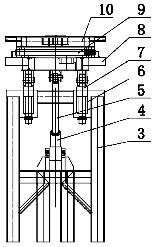 A tiltable rotary table