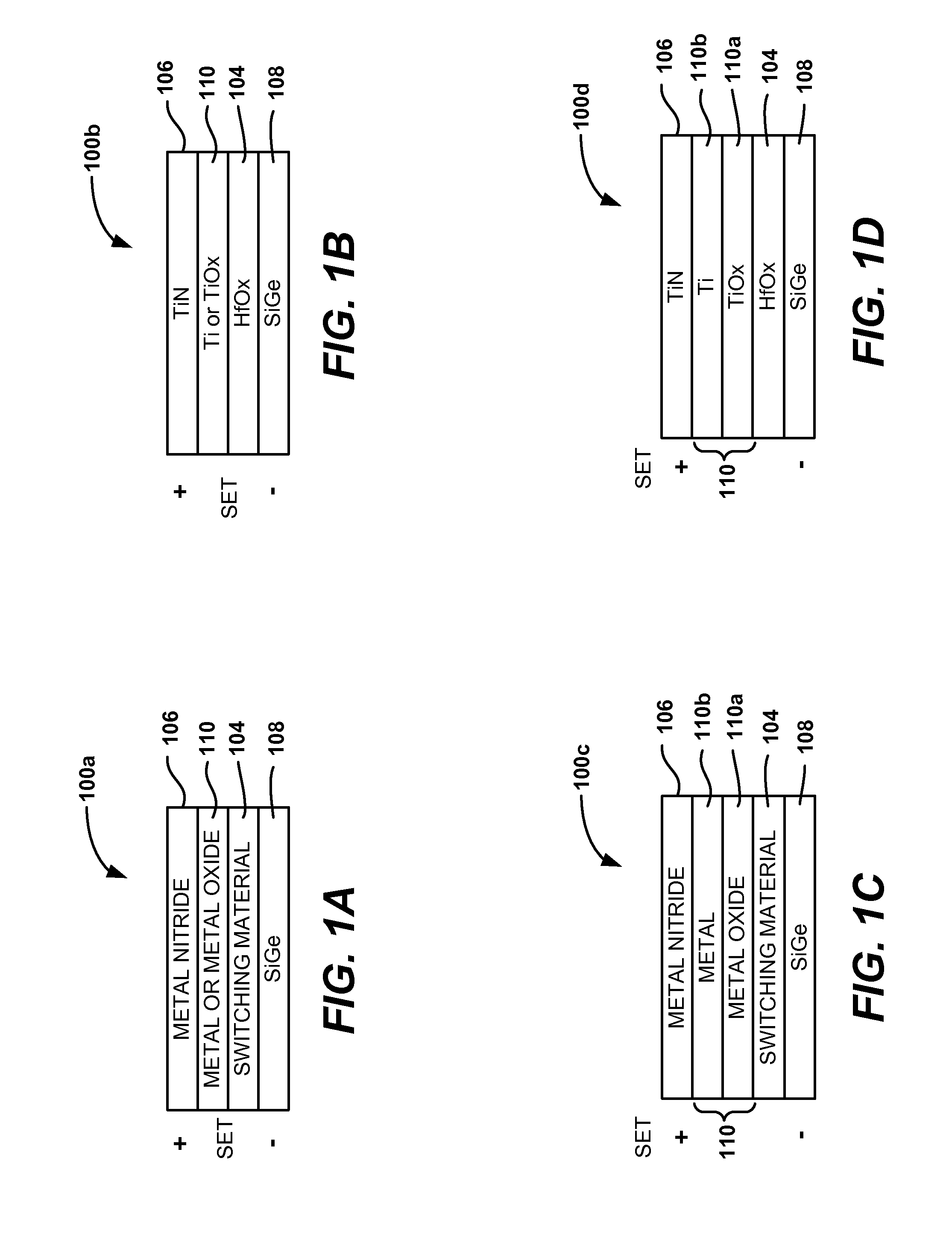 Bottom electrodes for use with metal oxide resistivity switching layers