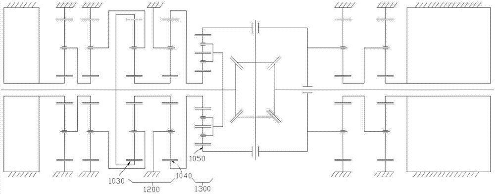 Electric differential device with torque fixed-direction distribution function