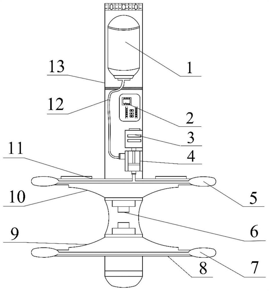 Coupling wave-gathering surface-shaped energy blocking synergistic device