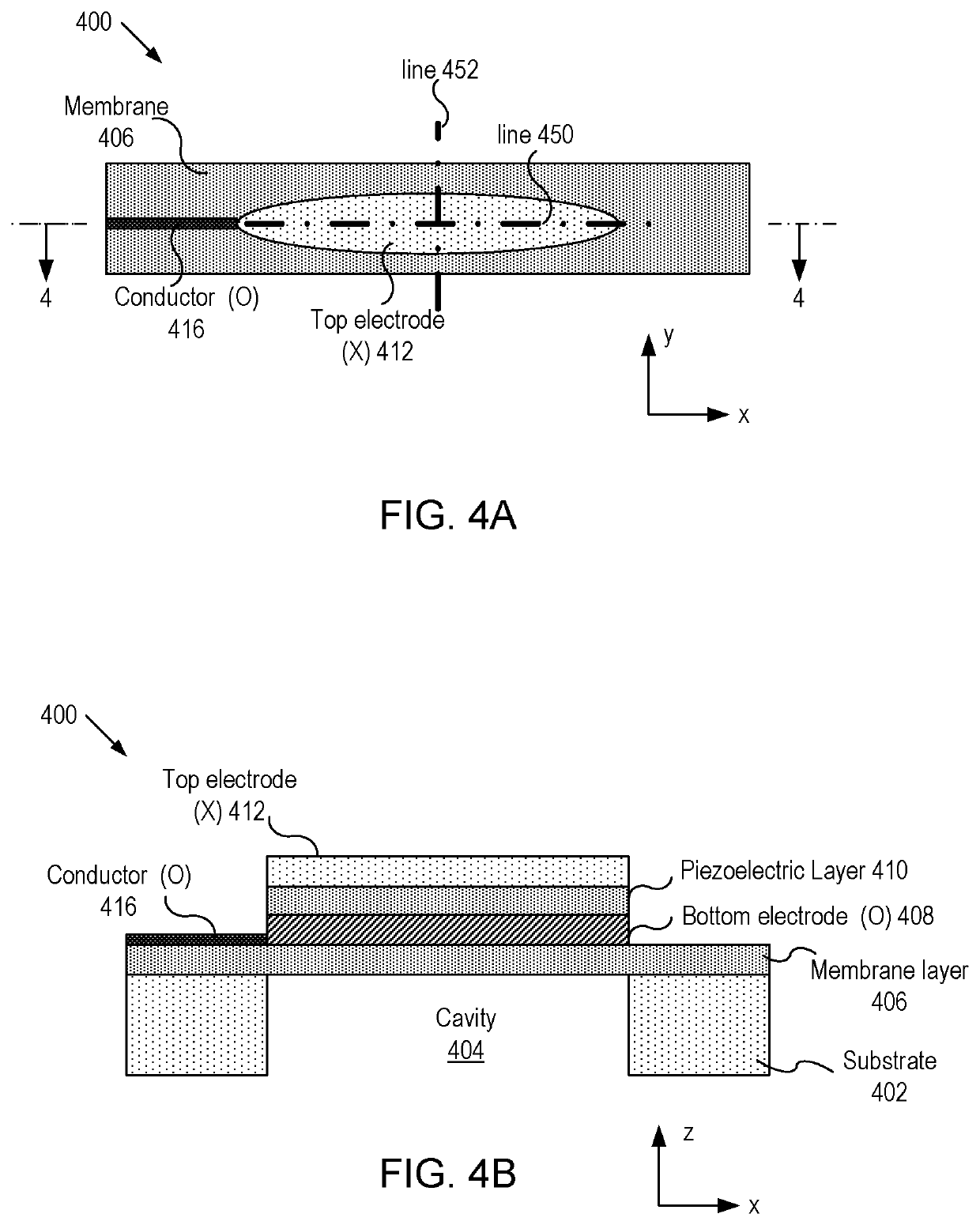 Imaging devices having piezoelectric transceivers