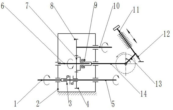 A power selection device with a manually operated dial shaft