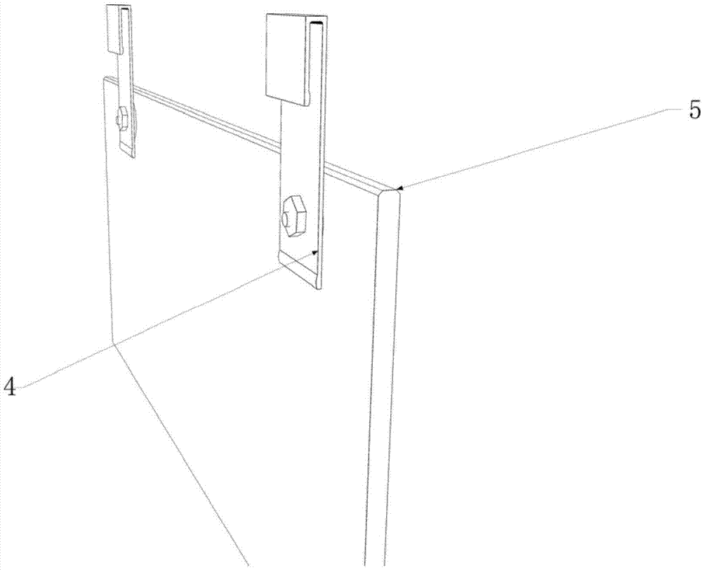 Installation structure for smoke-blocking vertical wall of building and installation method