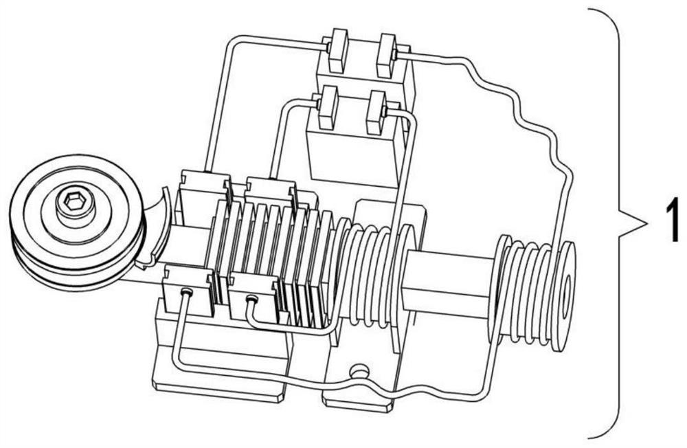 Unloading and variable-resistance damping structure for steel wire rope