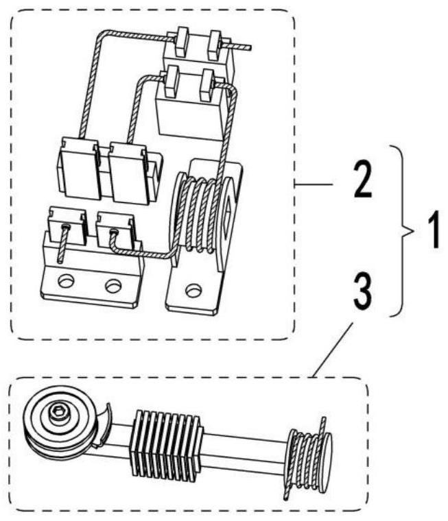 Unloading and variable-resistance damping structure for steel wire rope