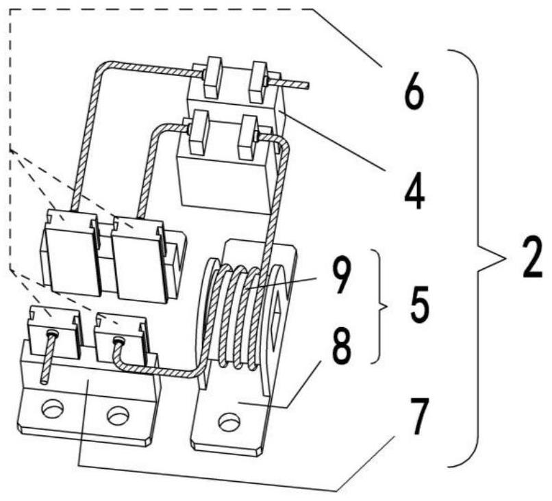 Unloading and variable-resistance damping structure for steel wire rope