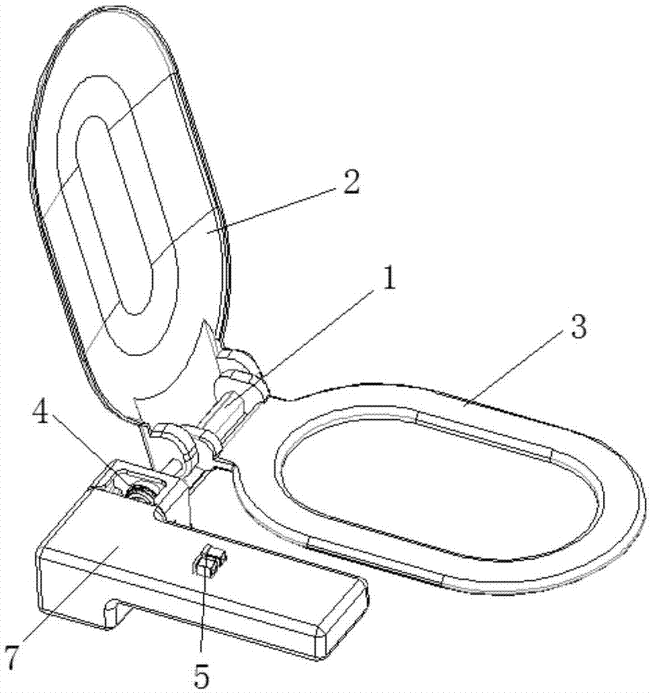 Intelligent toilet lid and working method thereof