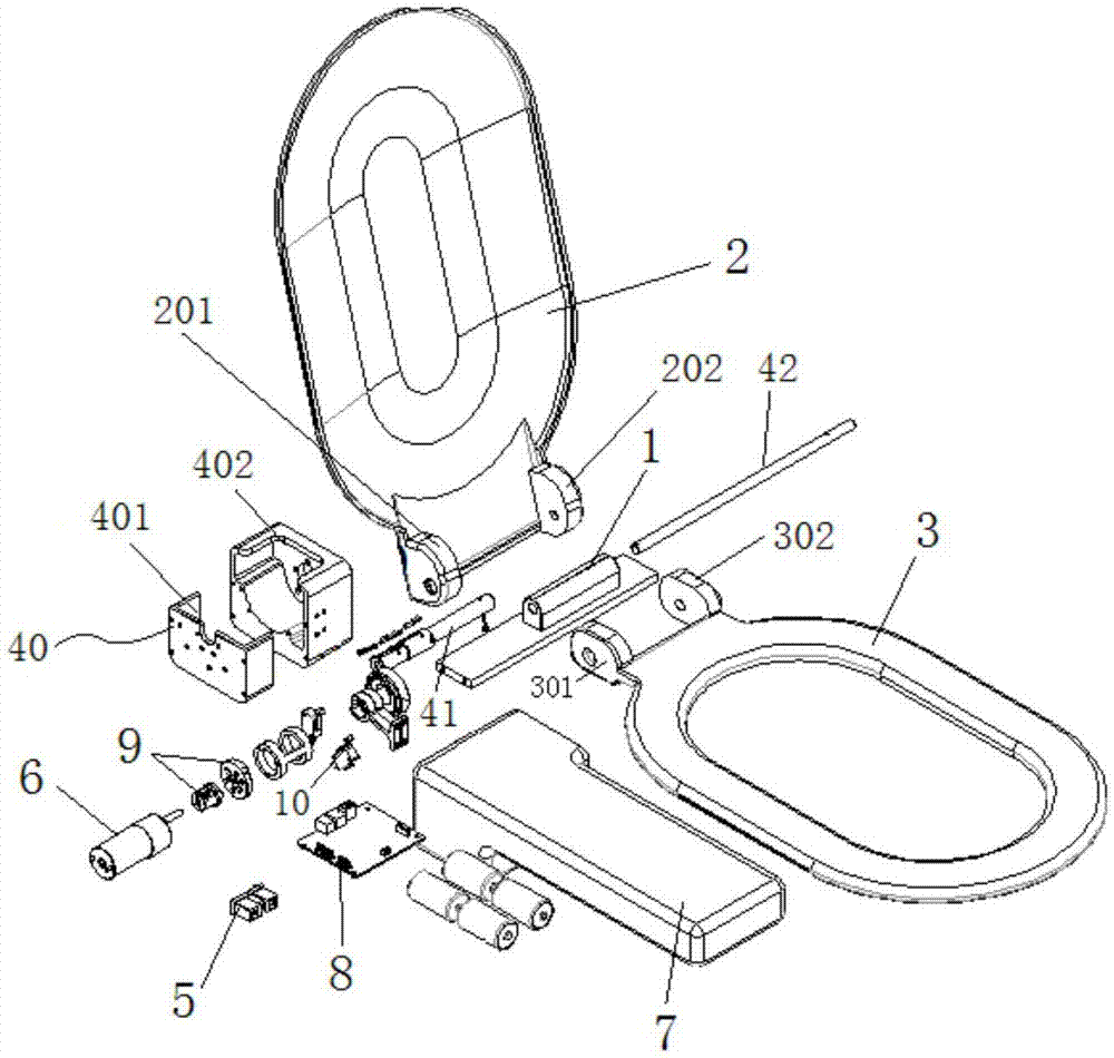 Intelligent toilet lid and working method thereof
