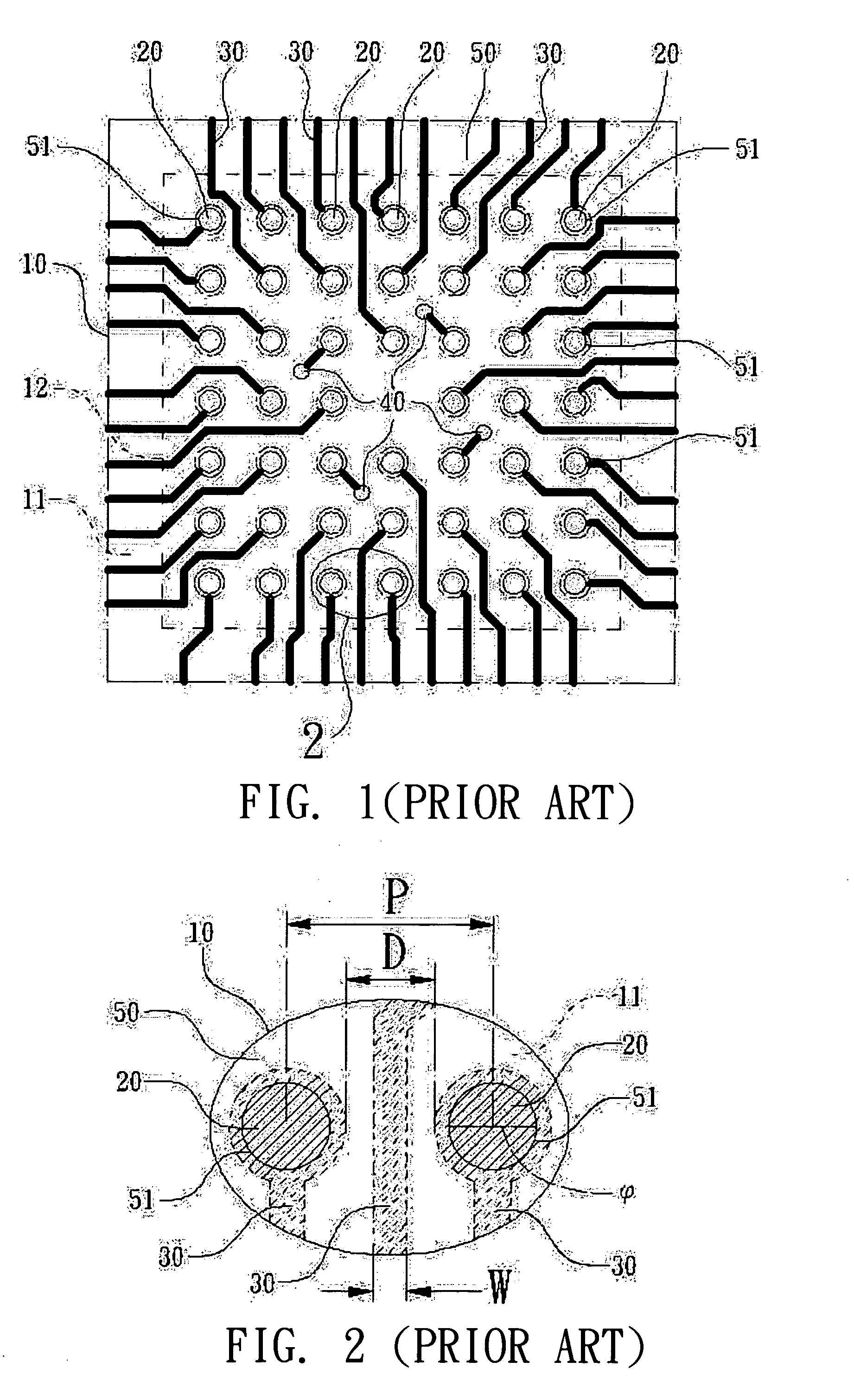 Flip-chip package substrate with a high-density layout